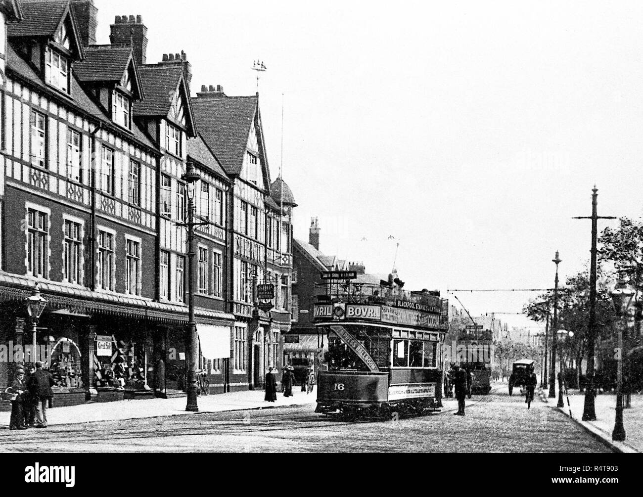 Clifton Street, Lytham St Annes début des années 1900 Banque D'Images
