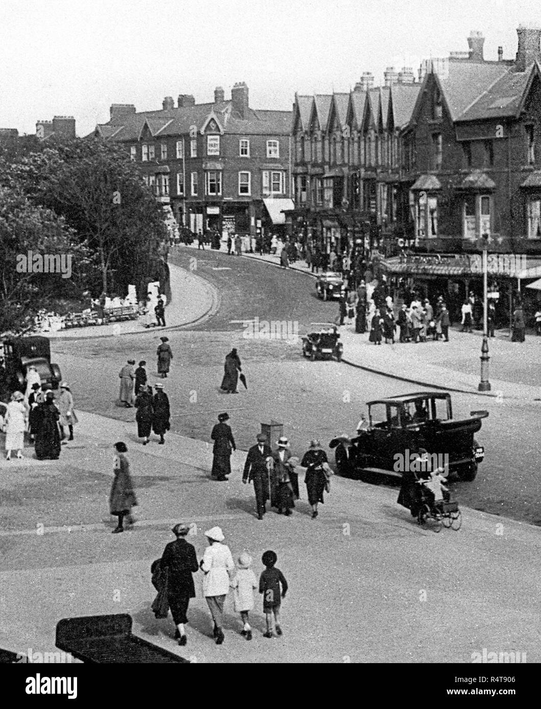 Square and Crescent, Lytham St Annes début des années 1900 Banque D'Images