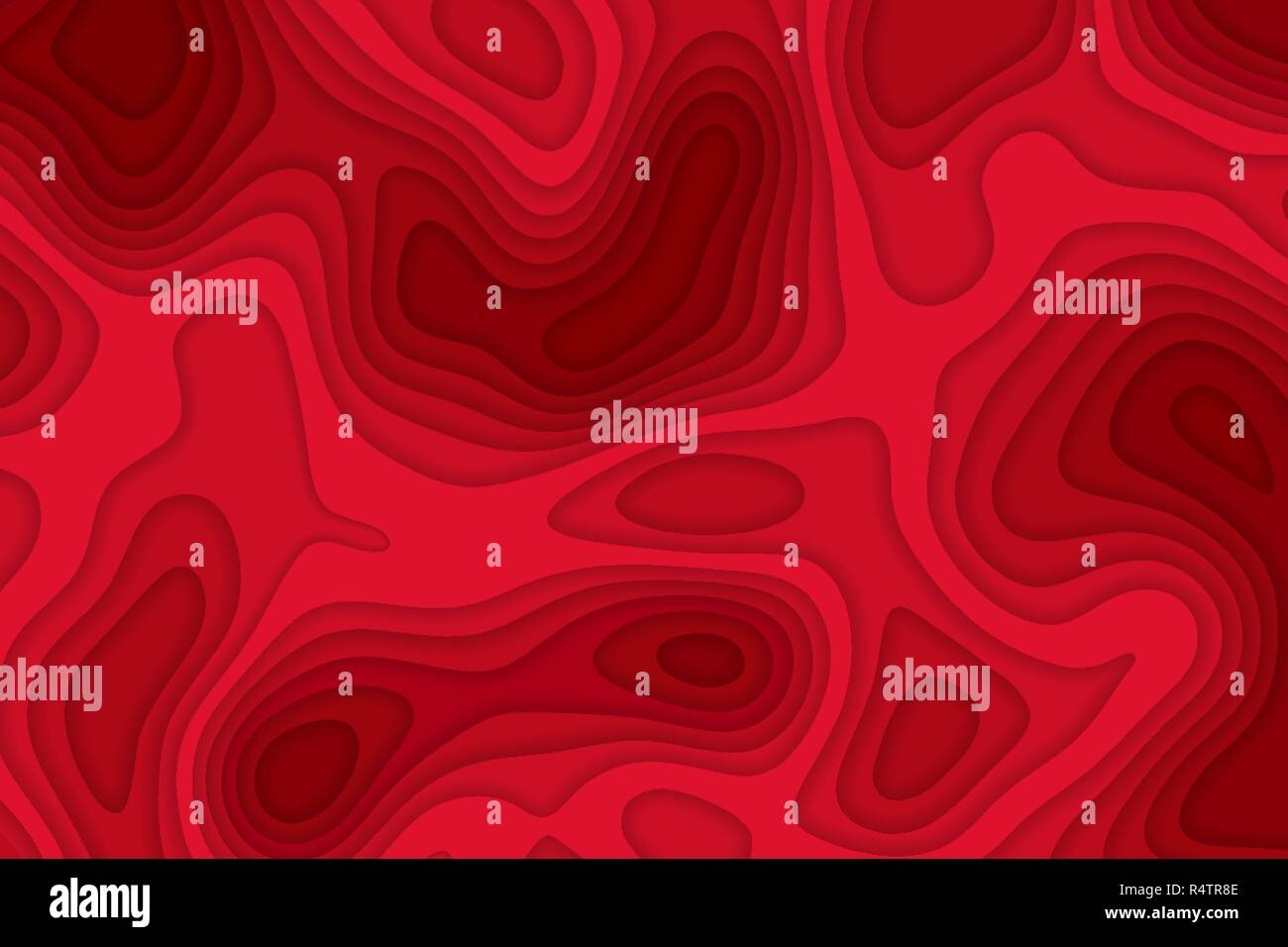 Papercut 3D multi couches de texture couleur de fond vecteur. Topographie Abstract concept design ou liquide en écoulement illustration de gabarit. Illustration de Vecteur