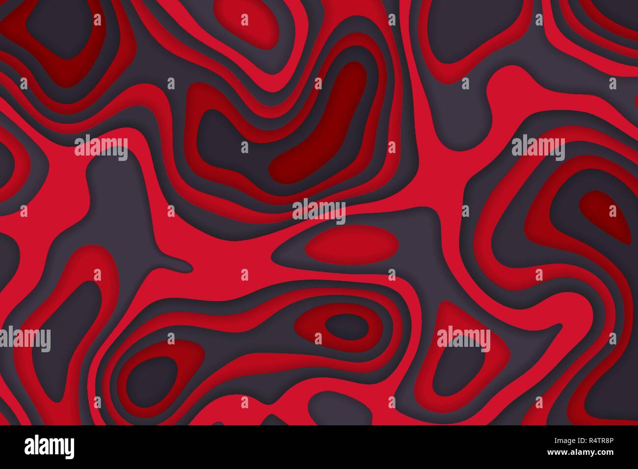 Papercut 3D multi couches de texture couleur de fond vecteur. Topographie Abstract concept design ou liquide en écoulement illustration de gabarit. Illustration de Vecteur