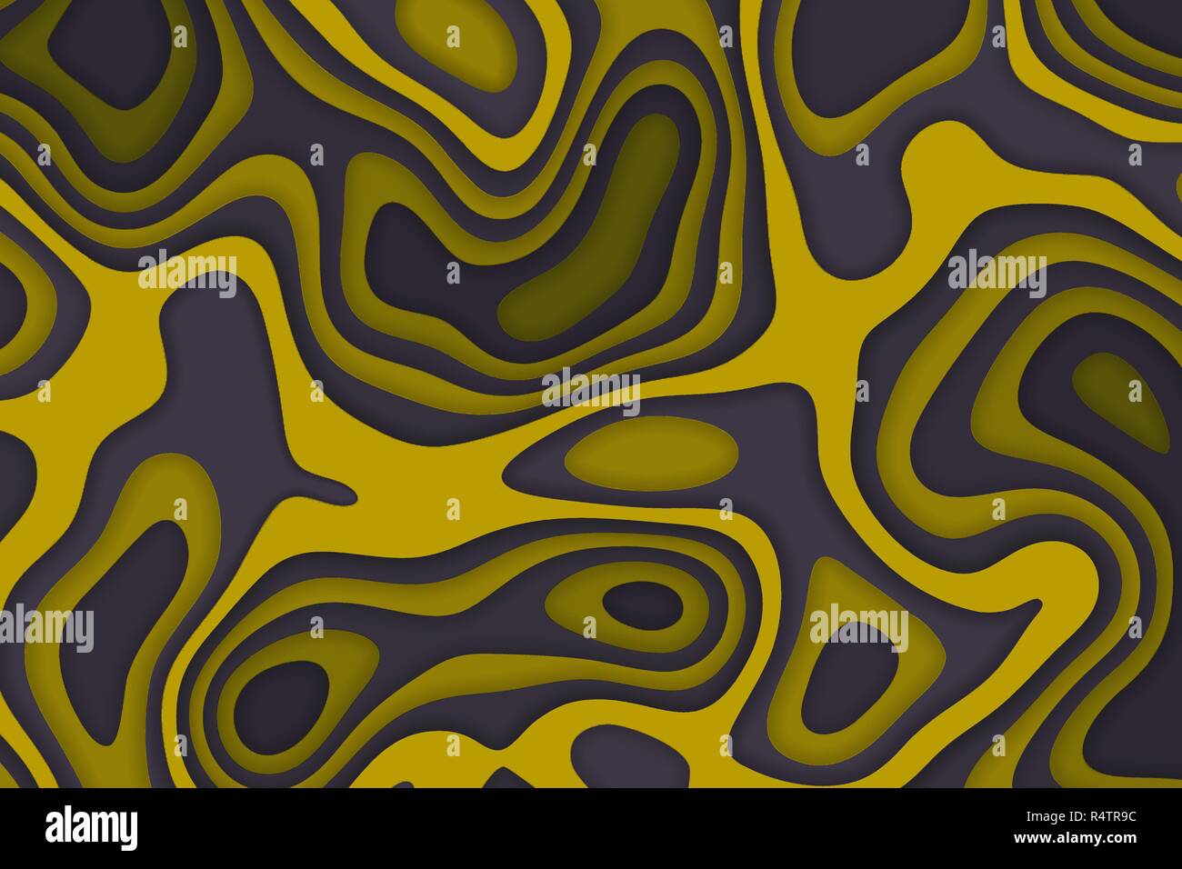 Papercut 3D multi couches de texture couleur de fond vecteur. Topographie Abstract concept design ou liquide en écoulement illustration de gabarit. Illustration de Vecteur