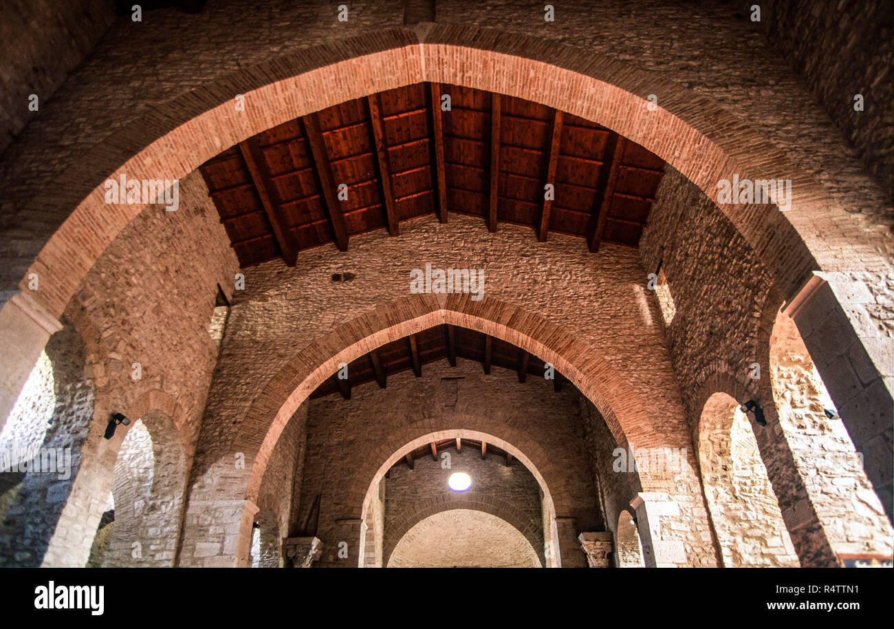 Basilicate Venosa Abbaye de la SS. L'église Trinity ancien Photo Stock