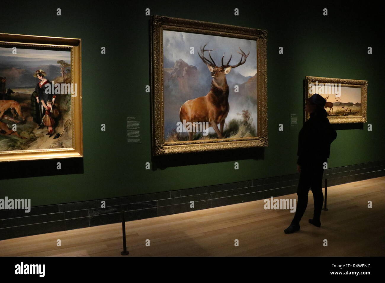 Les Landseers le monarque de la Glen .Le Musée des beaux-arts Banque D'Images