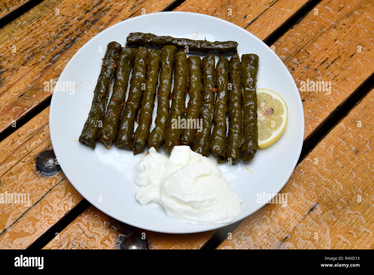 Lahana dolma dans la région de la mer Noire de la Turquie. Banque D'Images