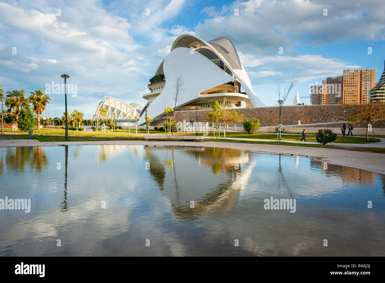 Palau de les Arts Reina Sofia (Palais des Arts) de la Cité des Arts et des Sciences du Turia Valencia Banque D'Images