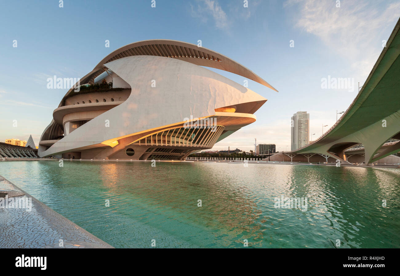 La Reine Sofia Palais des Arts de Valencia Banque D'Images