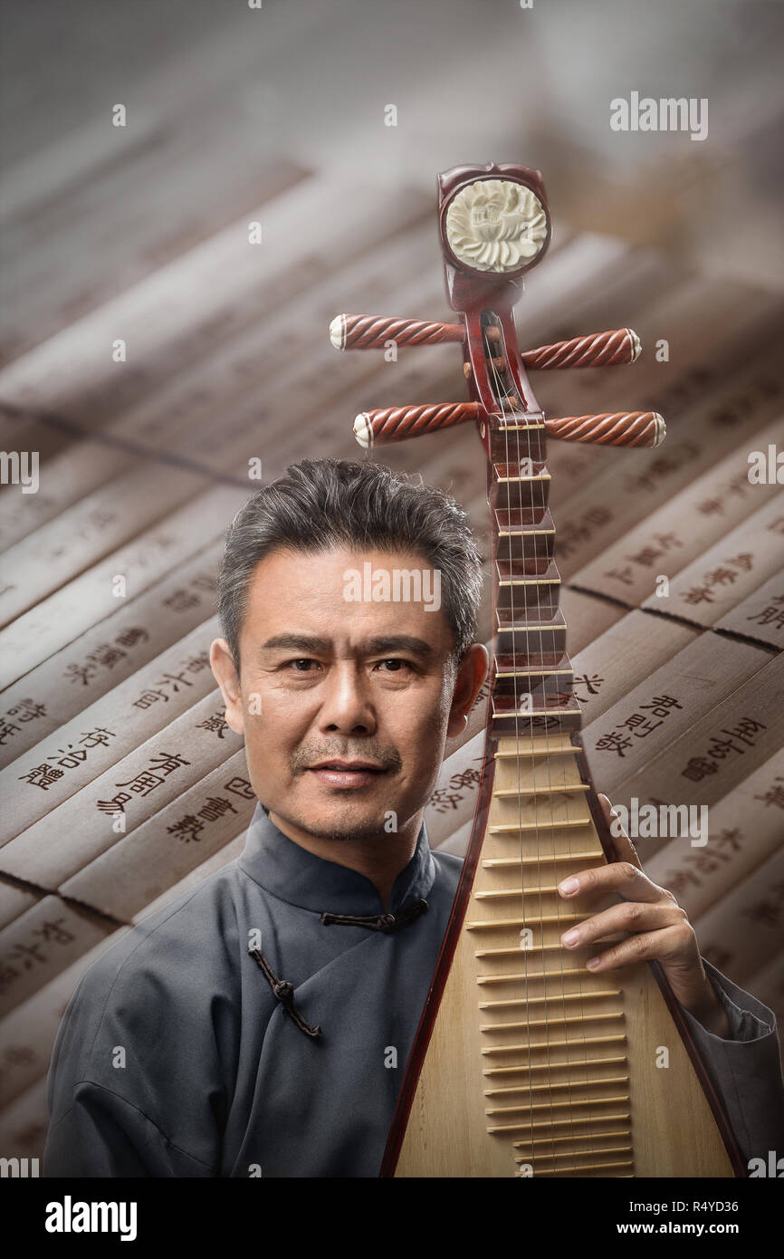 Hommes Artistes dans le pipa Banque D'Images