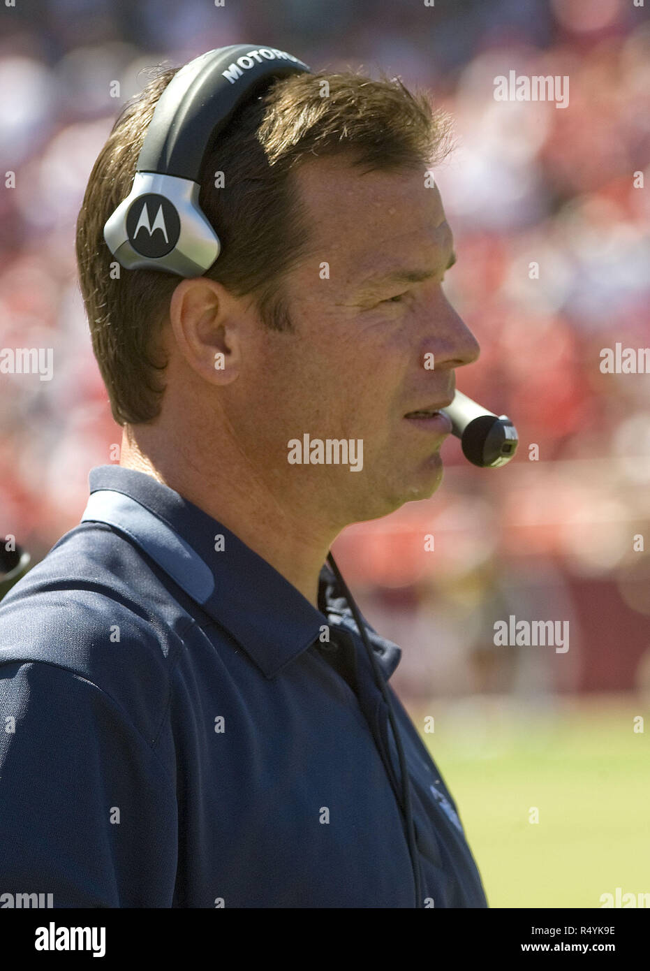 San Francisco, Californie, USA. 20 Sep, 2009. Seattle Seahawks entraîneur en chef Jim Mora le dimanche 20 septembre 2009 à Candlestick Park, San Francisco, Californie. Les 49ers a battu les Seahawks 23-10. Crédit : Al Golub/ZUMA/Alamy Fil Live News Banque D'Images