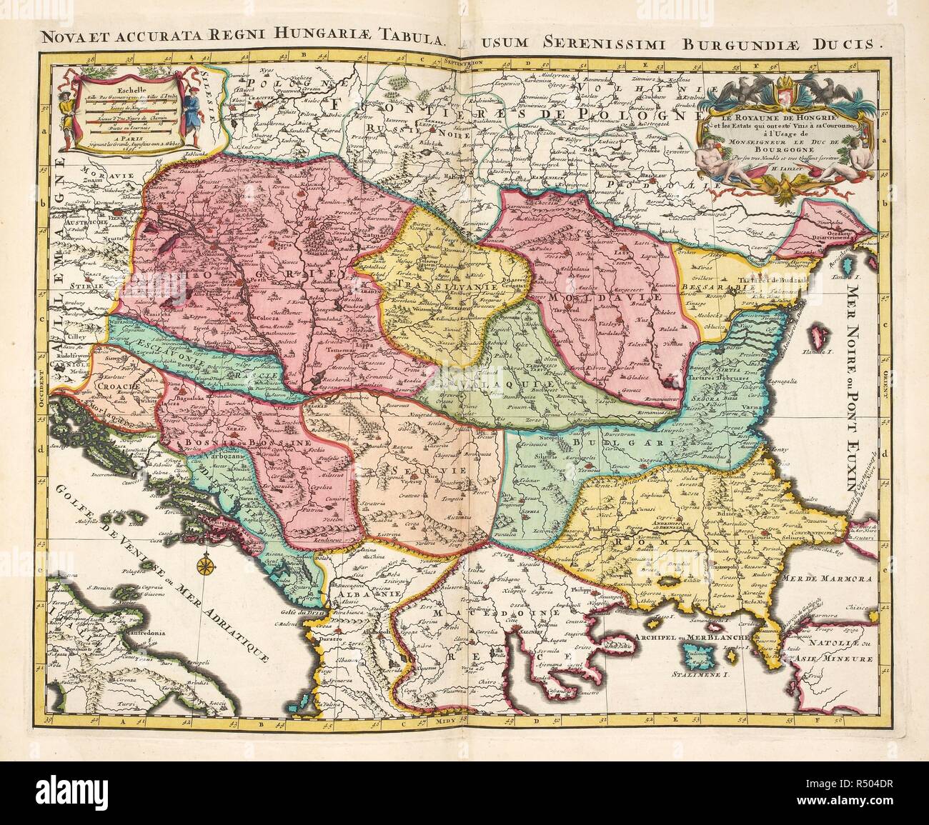 Map of europe 1700 Banque de photographies et d'images à haute résolution -  Alamy
