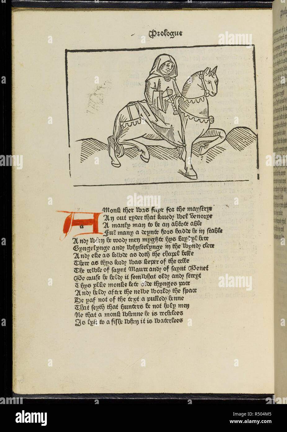 Illustration pour les Contes de Canterbury. Les Contes de Canterbury. Westminster. Commencer. [Fol. 2 recto :] gRete thankes lawde et honneur, devrait être gyuen vnto les clerkes, etc. [fol. Recto : 3] wHan que Apryll hys wyth shouris sote La droughte percyd a marches de la Rote, etc. [fol. 311 verso :] [Tractatus explicite Galfridi de Chaucer Penitencia vt dicitur pro fabula Rectoris, maintenant je l'ourlet à praye alle que herken thys lityl tretise, etc.] fin. [Fol. 312 recto :] [par omnia secula seculorum Amen,] [de gravures sur bois. Édité, avec un oeprohemye,â€ par W. Caxton.] B.L. 1485. Source : G.11586 a6c. Langue : Engli Banque D'Images