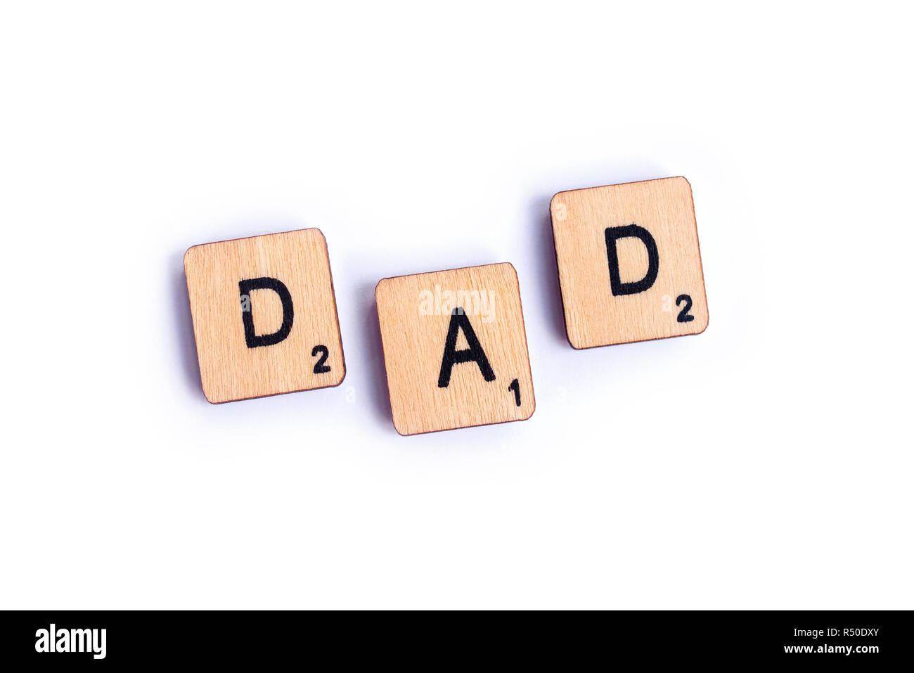 Lettre en bois aimant mot papa