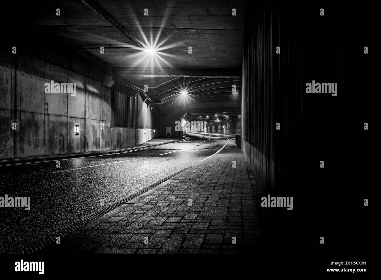 L'autoroute A1 les pâturages Banque D'Images