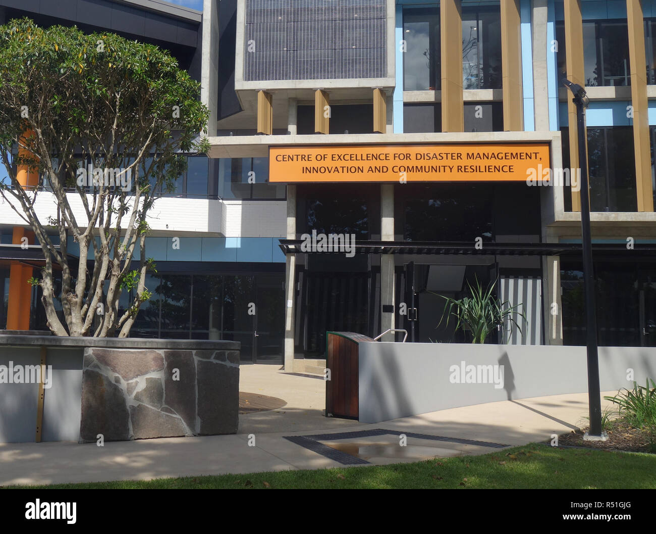 Centre d'excellence pour la gestion des catastrophes, l'innovation et la résilience communautaire, Yeppoon, Queensland, Australie. Pas de PR Banque D'Images