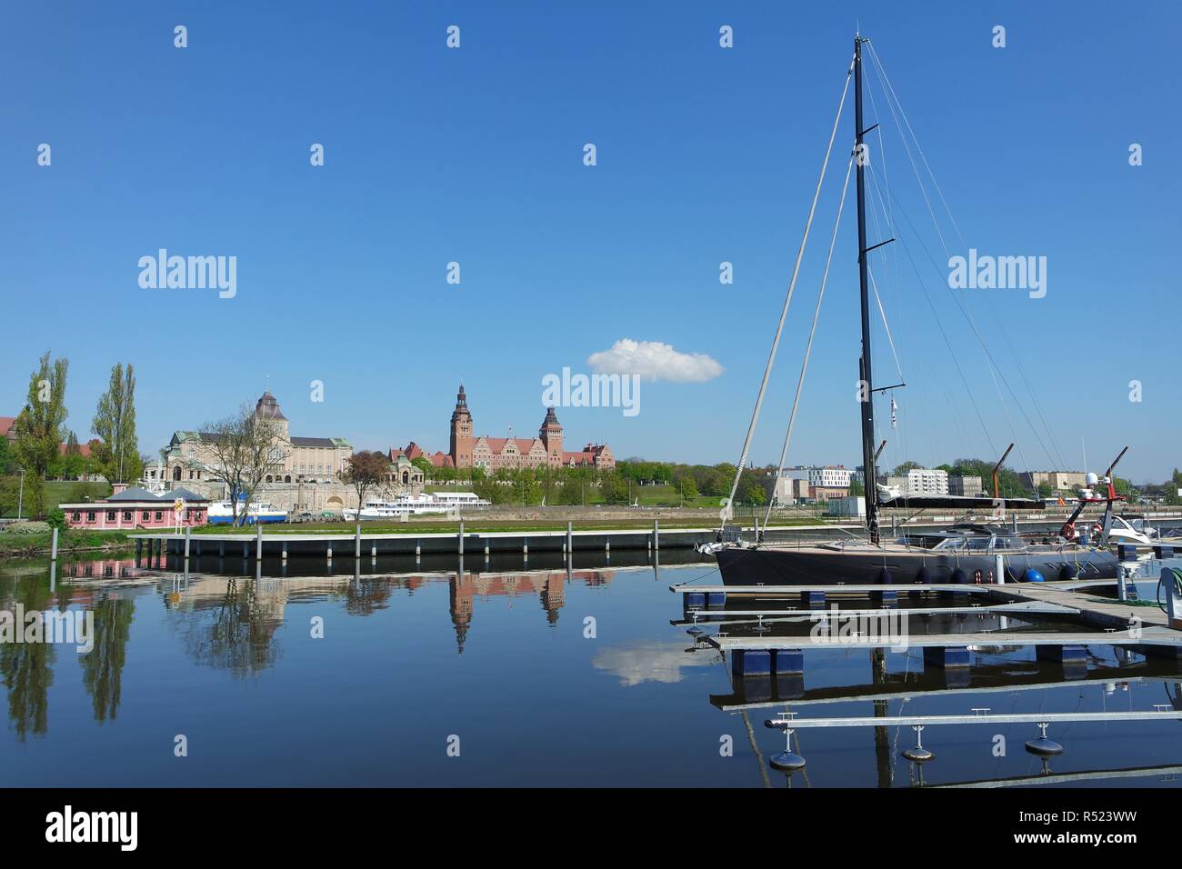 Le nord-est de plaisance à Szczecin, Szczecin Banque D'Images