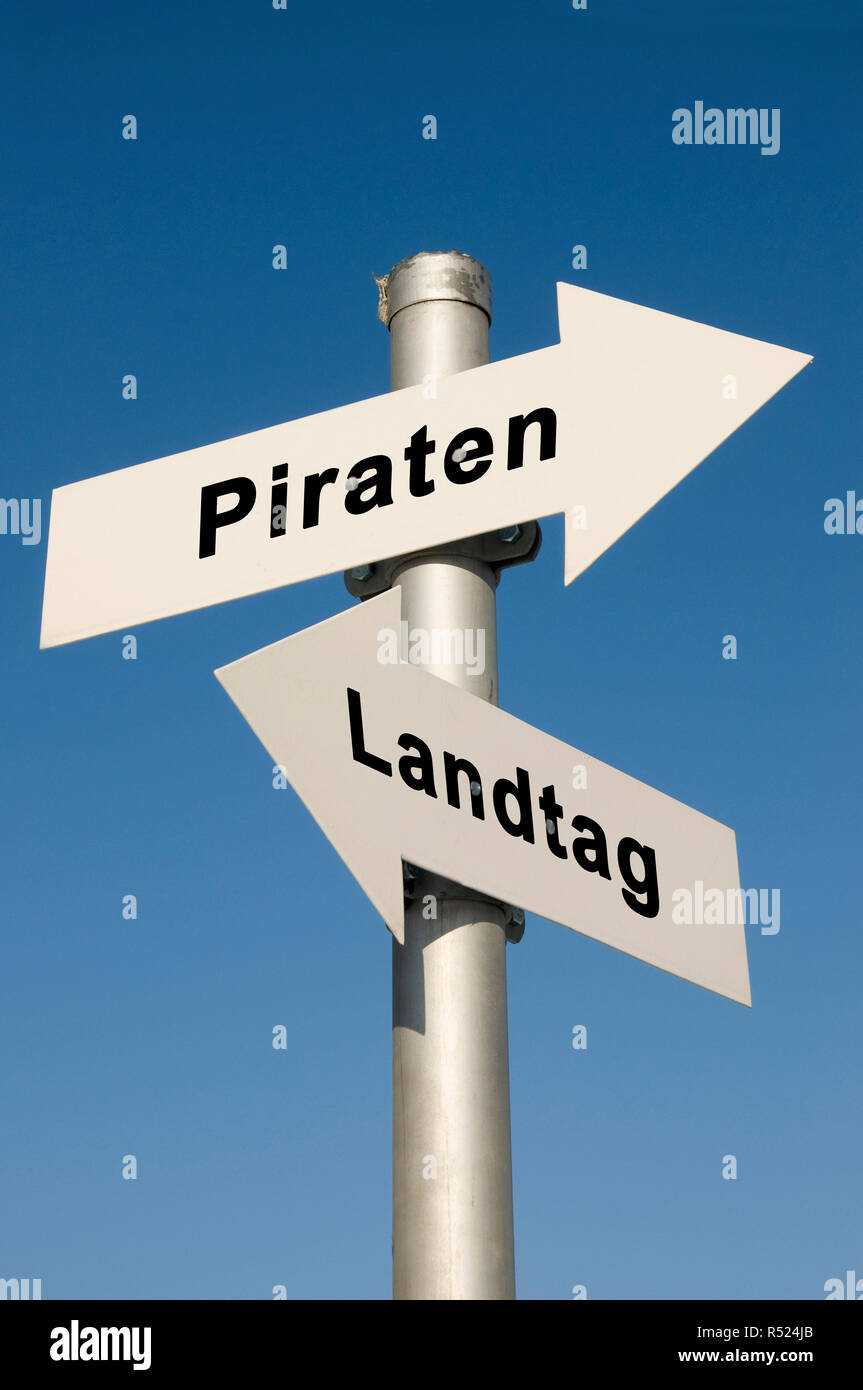 Élection d'État 2017 - pirates, non - symbole photo Banque D'Images Élection d'État 2017 - pirates, non - symbole photo Banque D'Images