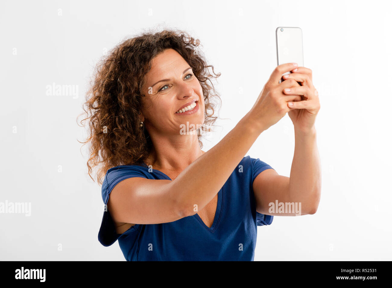 Faire un selfies Banque D'Images