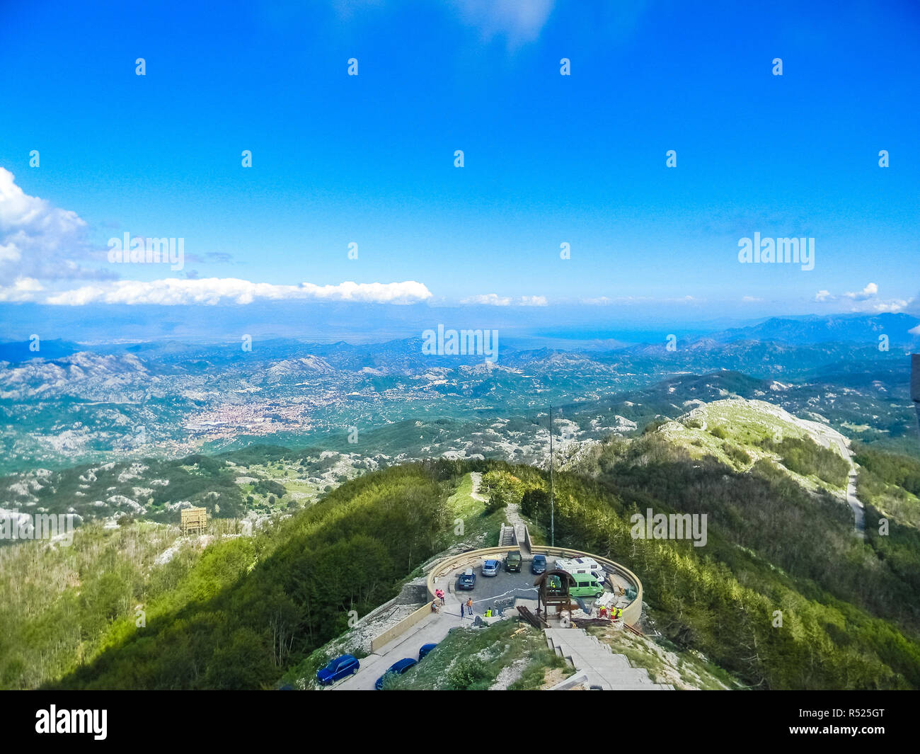 Sommet du Mont Lovcen, Monténégro Banque D'Images