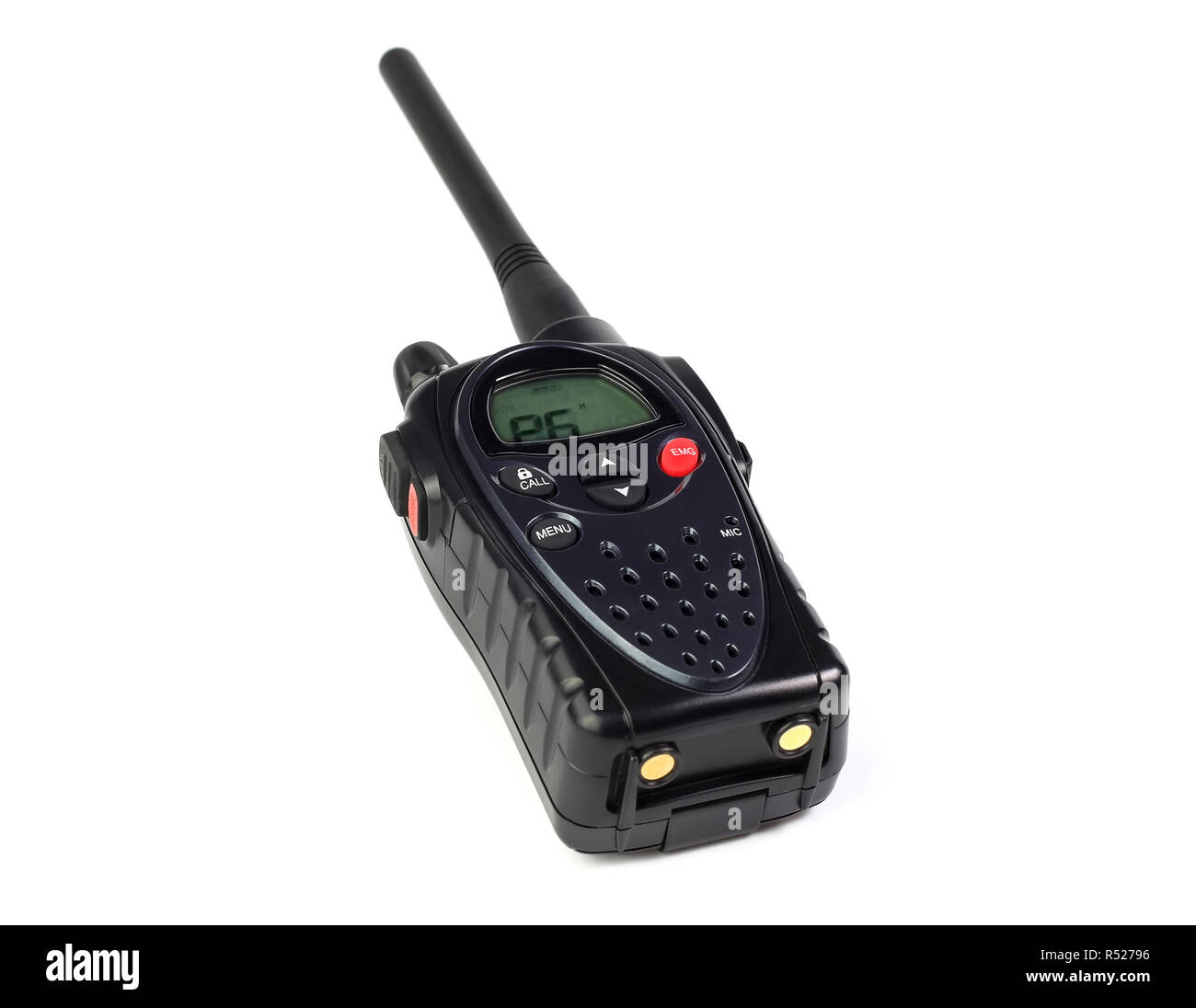 Talkie-walkie isolé sur fond blanc Banque D'Images