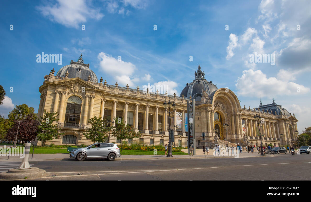 PARIS, FRANCE, 5 septembre 2018 - Petit Palais (Petit Palais) à Paris, France Banque D'Images