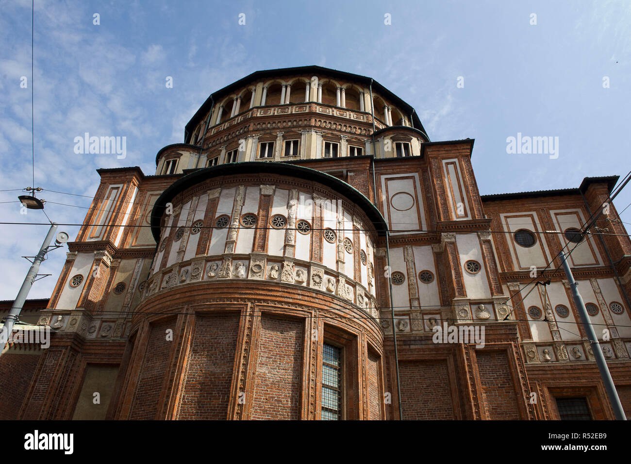 Santa Maria delle Grazie Church Notre Dame de Grace, Milan, Italie Banque D'Images