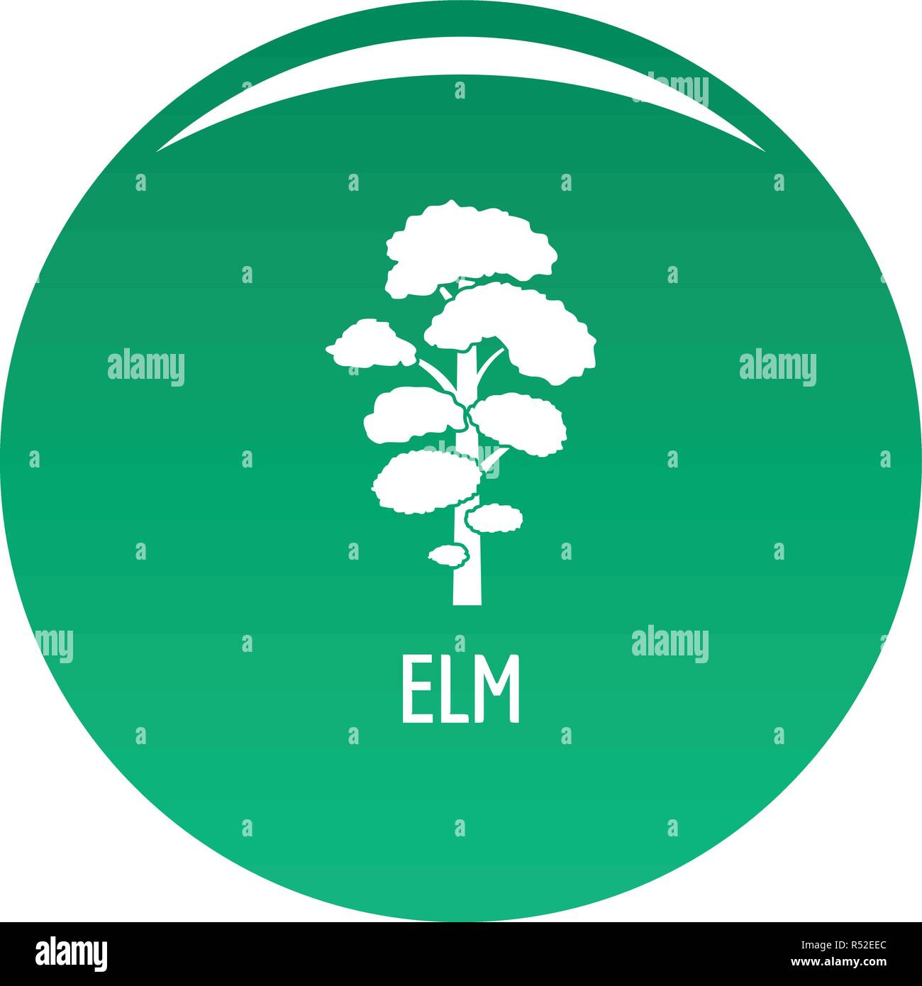 Icône de l'orme. Simple illustration de orme icône vecteur pour toute conception green Illustration de Vecteur