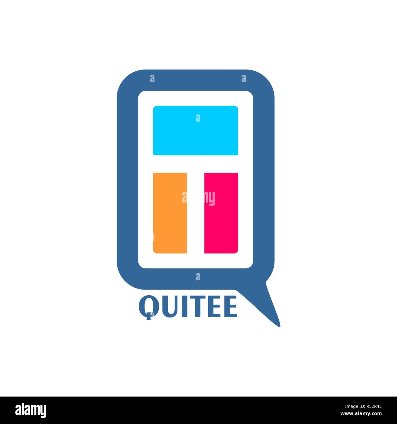 Lettre de l'emblème de conception Illustration de Vecteur