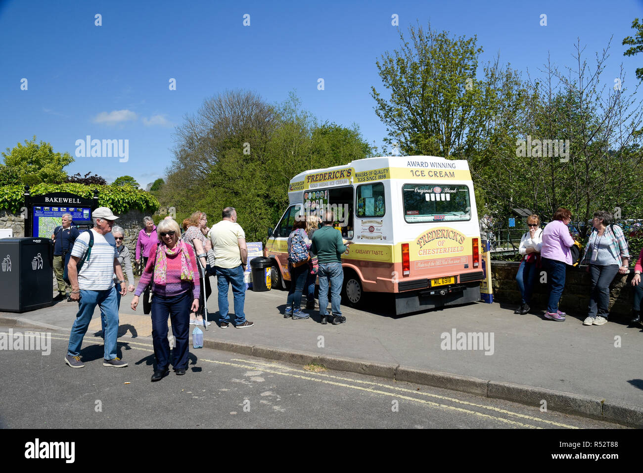 Ville de Bakewell Derbyshire, Angleterre Banque D'Images