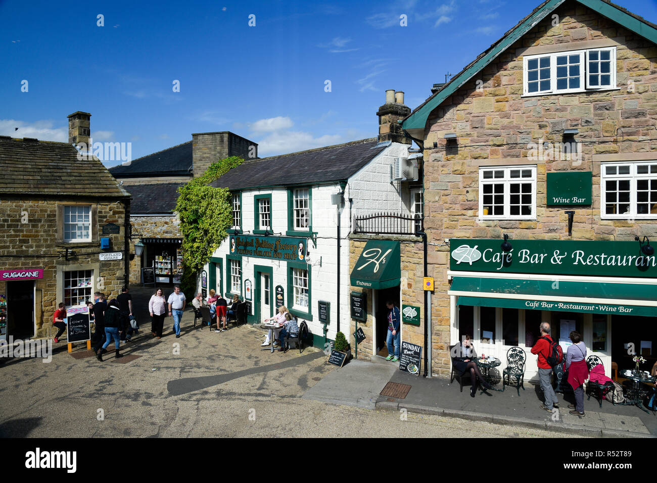 Ville de Bakewell Derbyshire, Angleterre Banque D'Images