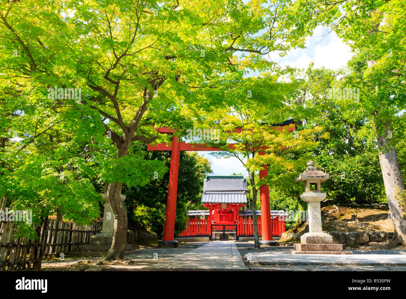 Un temple japonais à Kyoto, Japon Banque D'Images
