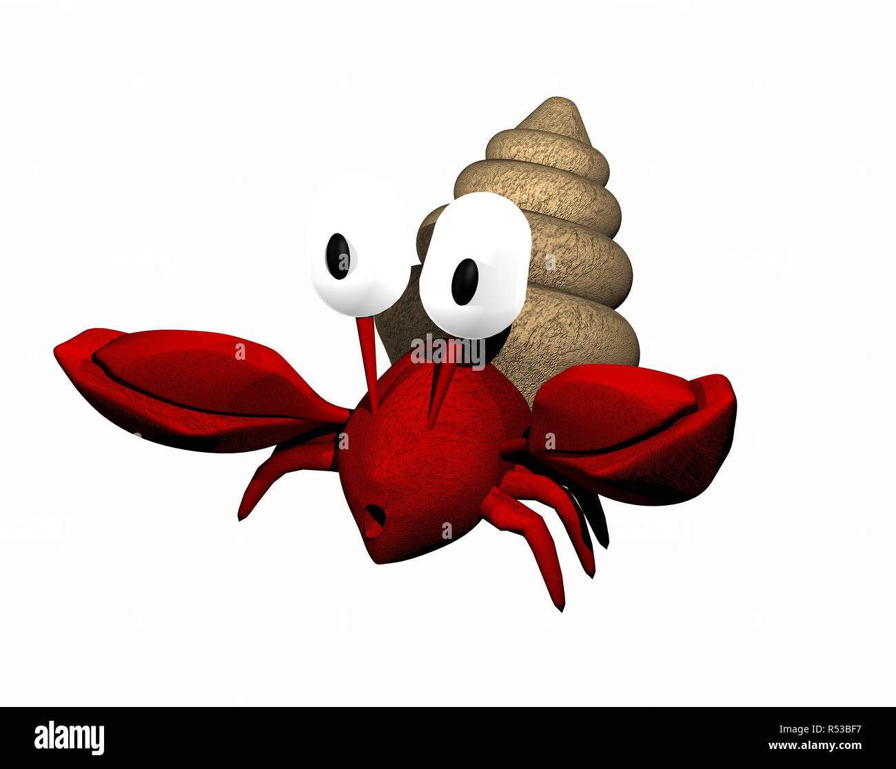 Caricature de crabe Banque D'Images