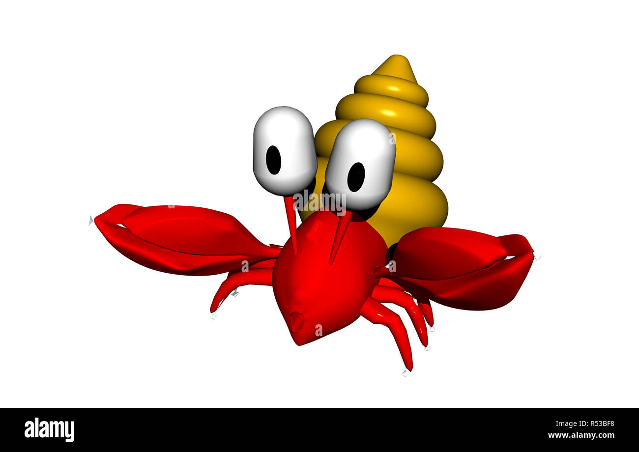 Caricature de crabe Banque D'Images