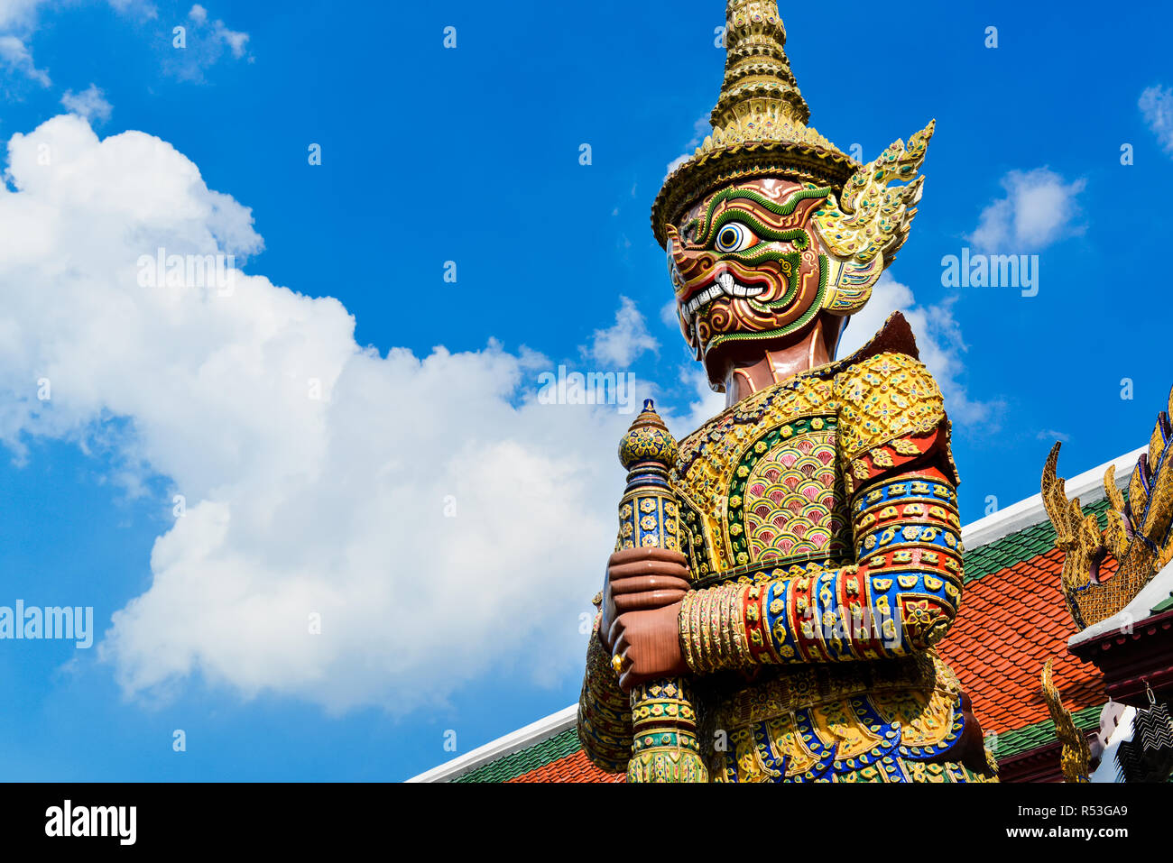 Guardian statue démon au grand palace de Thaïlande gratuitement image photo lieu région. Banque D'Images