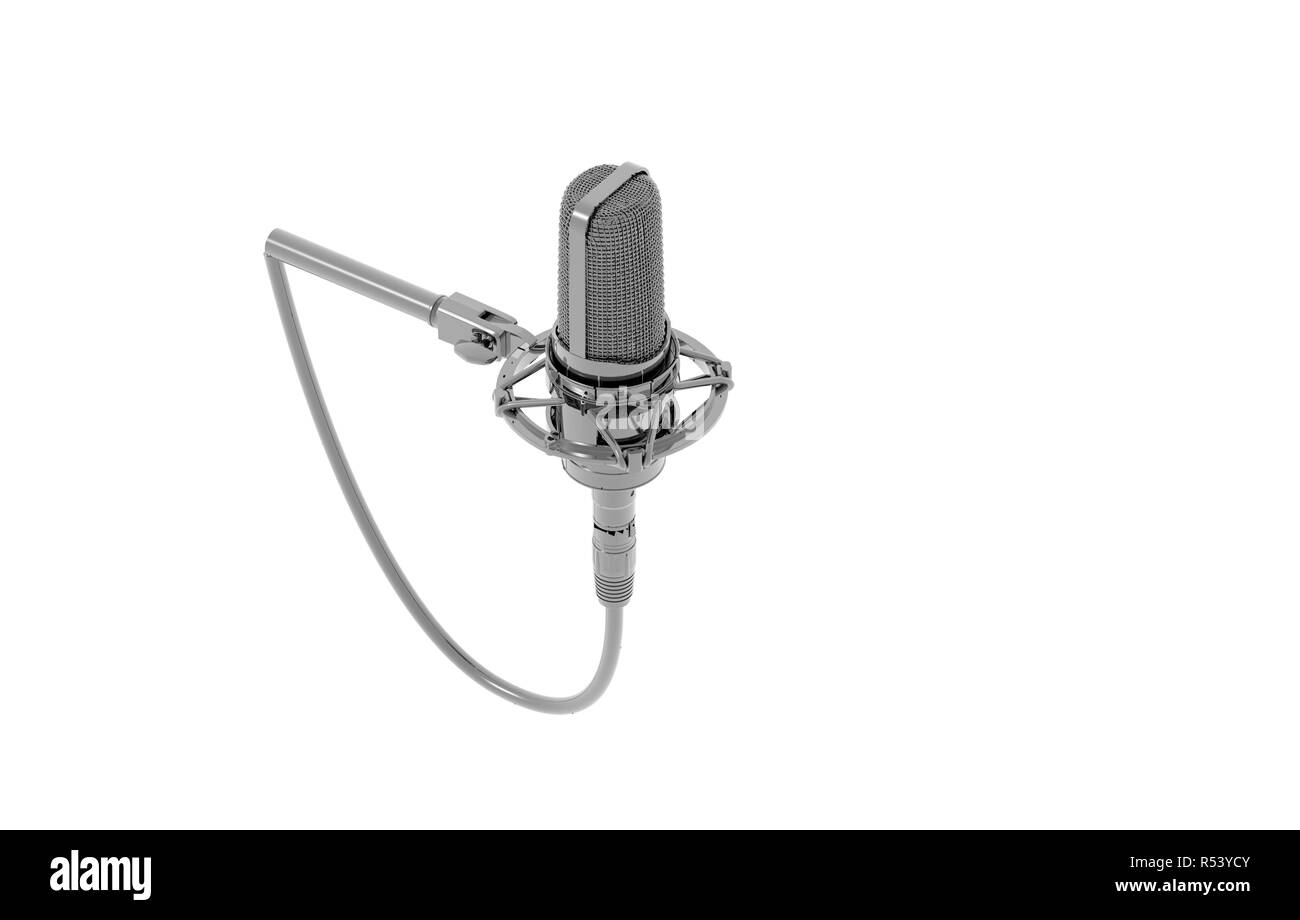 Microphone de studio gratuitement Banque D'Images