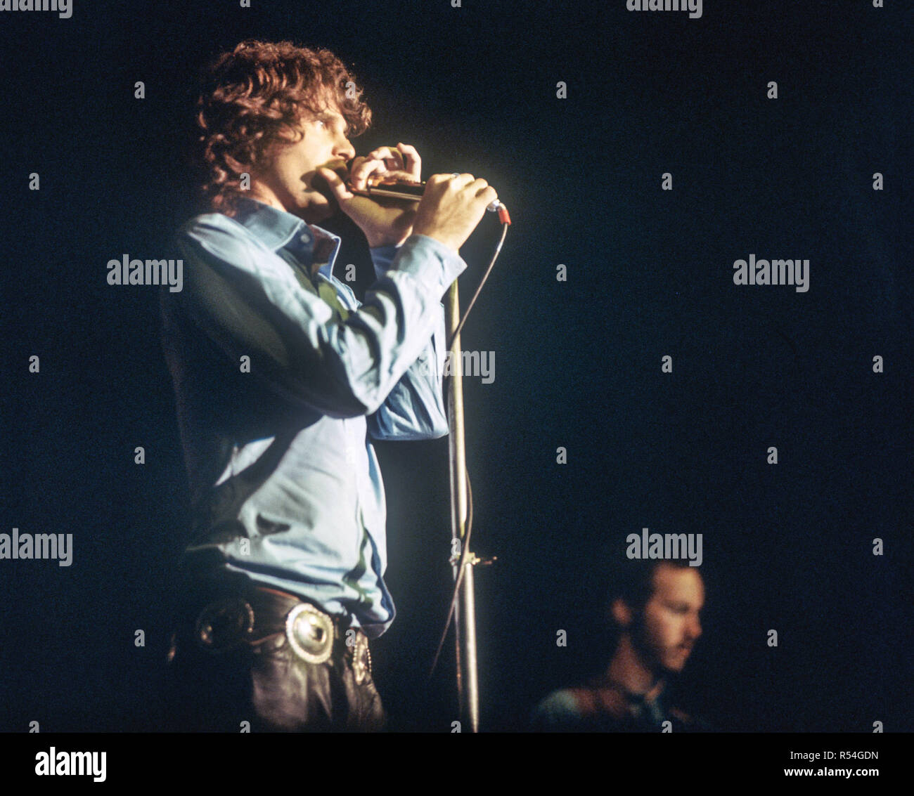 Jim Morrison, chanteur du groupe de rock américain "The Doors", 1968 en Allemagne. Dans le monde d'utilisation | Banque D'Images