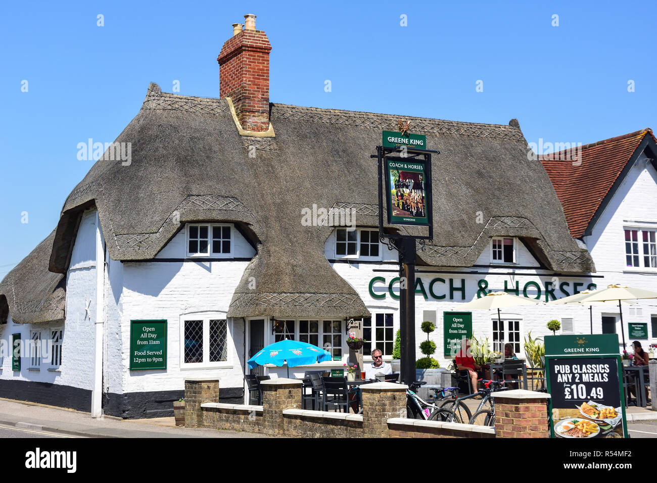 17e siècle Coach & Horses Pub, Poole Road, Poole, Dorset, Angleterre, Royaume-Uni Banque D'Images