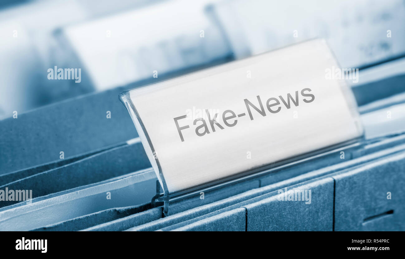 Fakenews - photo symbolique pour fausses nouvelles Banque D'Images