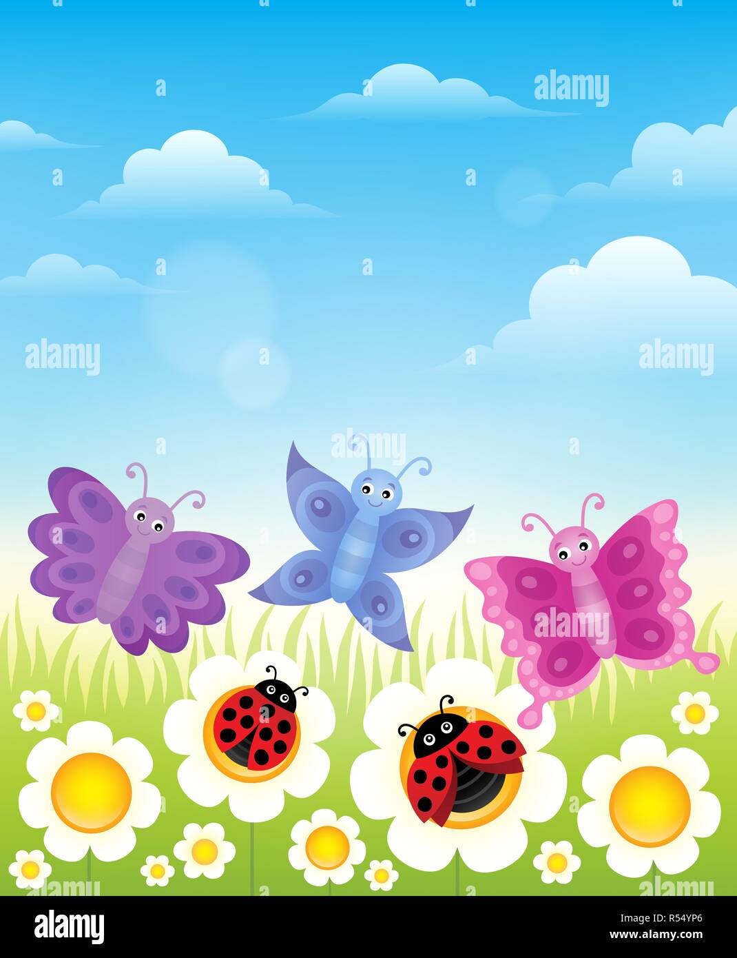 Image 1 thématiques printemps Banque D'Images