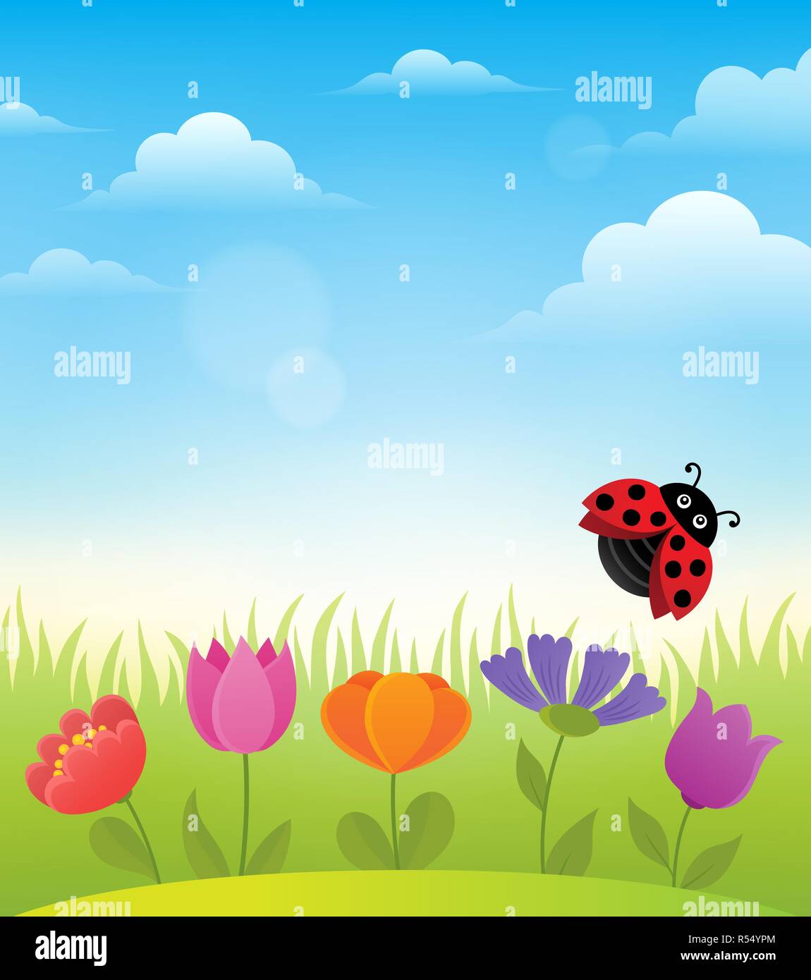 Thème printemps historique 7 Banque D'Images