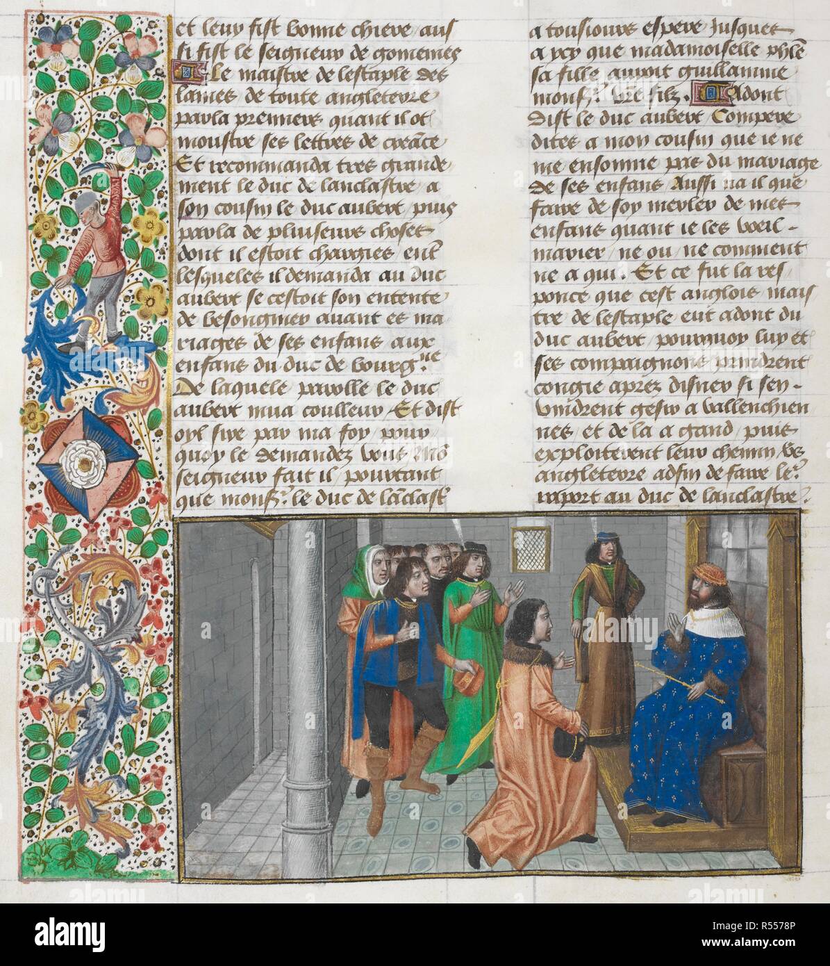 Auteur Du Nom De La Rose En 3 Lettres L'assistance du maître de l'agrafe avec duc Albert, avec une frontière  partielle contenant un losange portant une rose blanche de la famille de  New York, au début du chapitre 31 du livre