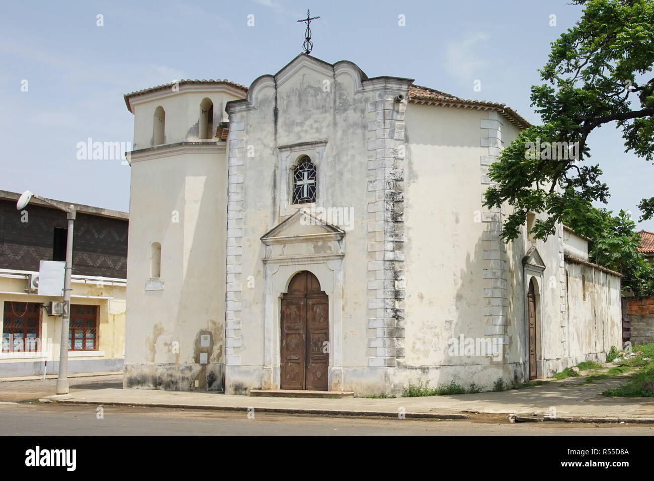 Dans l'église de la ville de Sao Tomé, Sao tomé et principe,Afrique Banque D'Images