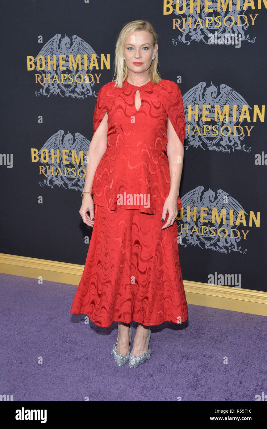 Samantha Mathis participe à 'Bohemian Rhapsody' New York première au Théâtre de Paris le 30 octobre 2018 dans la ville de New York. Banque D'Images