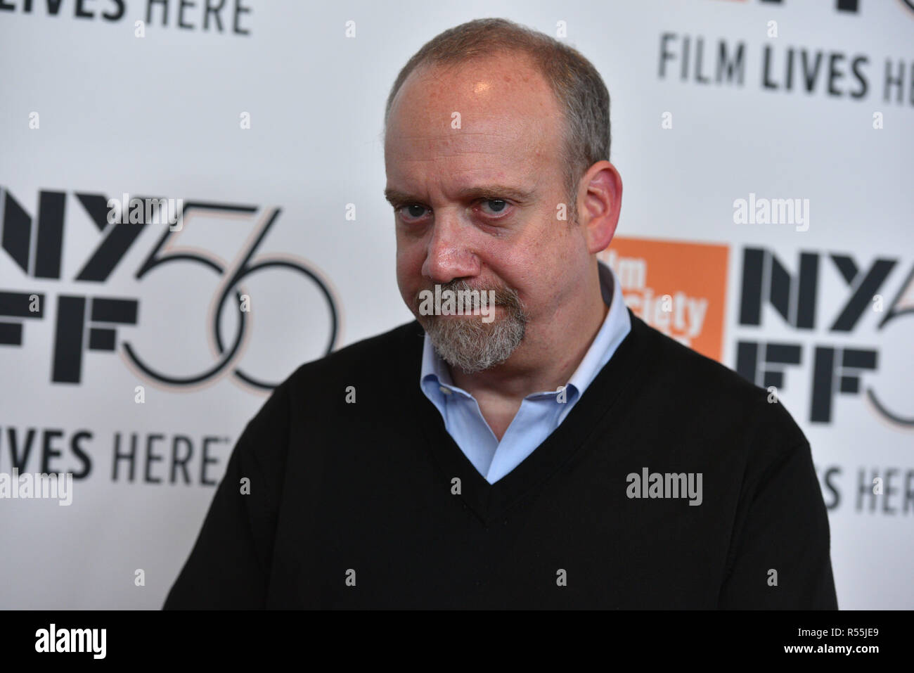 Paul Giamatti assiste au 56e Festival du Film de New York première de "vie privée" à l'Alice Tully Hall, Lincoln Center le 1 octobre 2018 à New York : Banque D'Images