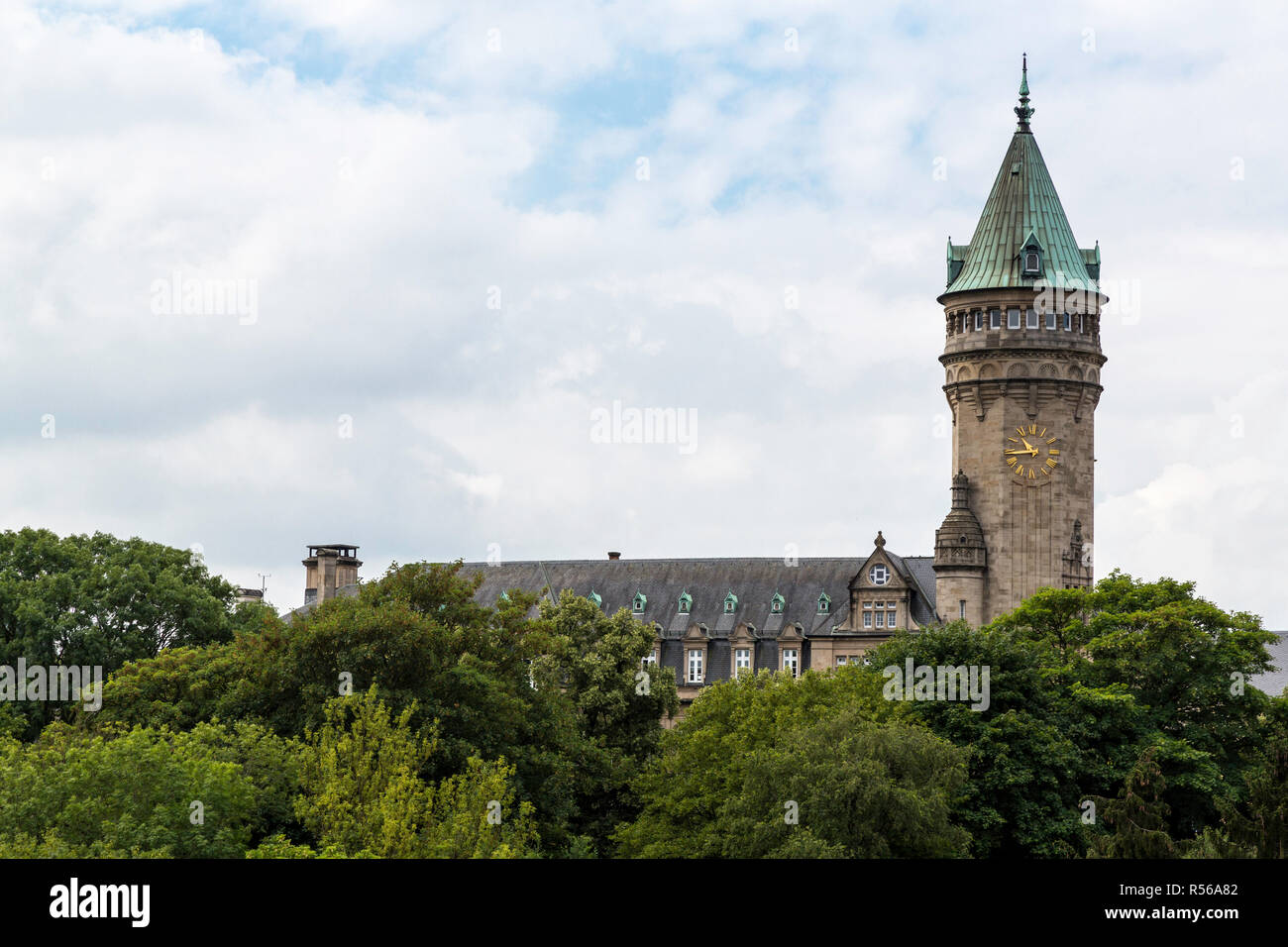 La Ville de Luxembourg, Luxembourg. D'épargne nationale, Banque et Caisse d'épargne de l'État. Banque D'Images