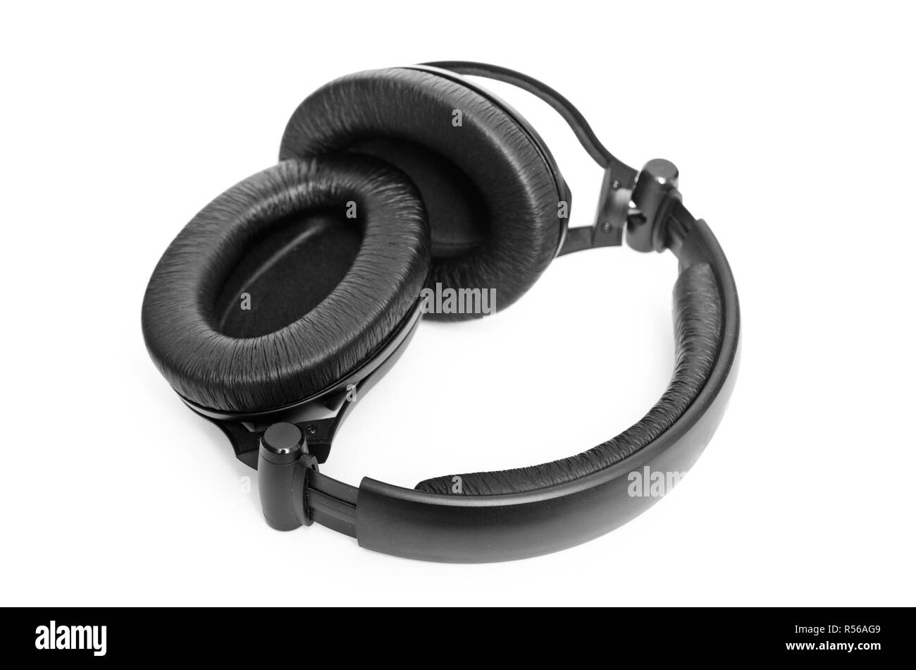 Headphones isolated on a white background Banque D'Images