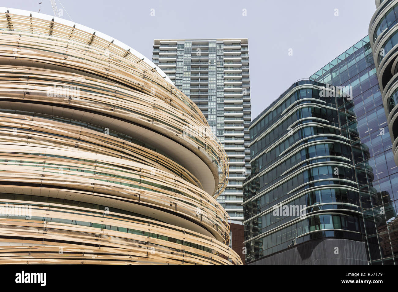 L'échange à Sydney, un nouveau bâtiment municipal conçu par Kengo Kuma et associés Banque D'Images