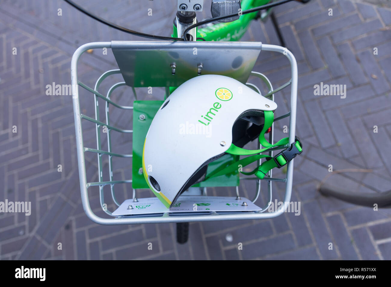 Vélos électriques la chaux à Sydney, Australie Banque D'Images