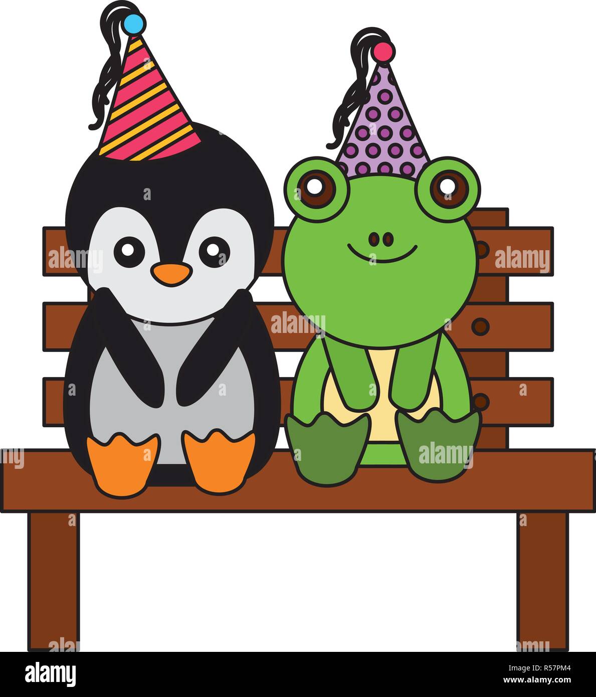Et Pingouin Grenouille Sur Banc Joyeux Anniversaire Image Vectorielle Stock Alamy Et Pingouin Grenouille Sur Banc Joyeux Anniversaire Image Vectorielle Stock Alamy