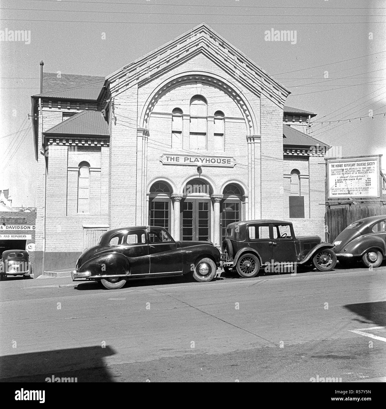 Le Playhouse Theatre (également utilisé comme un cinéma sous le nom Amuzu Theatre) - rue Bathurst - Hobart - Obligatoire Crédit photo : TAHO Banque D'Images