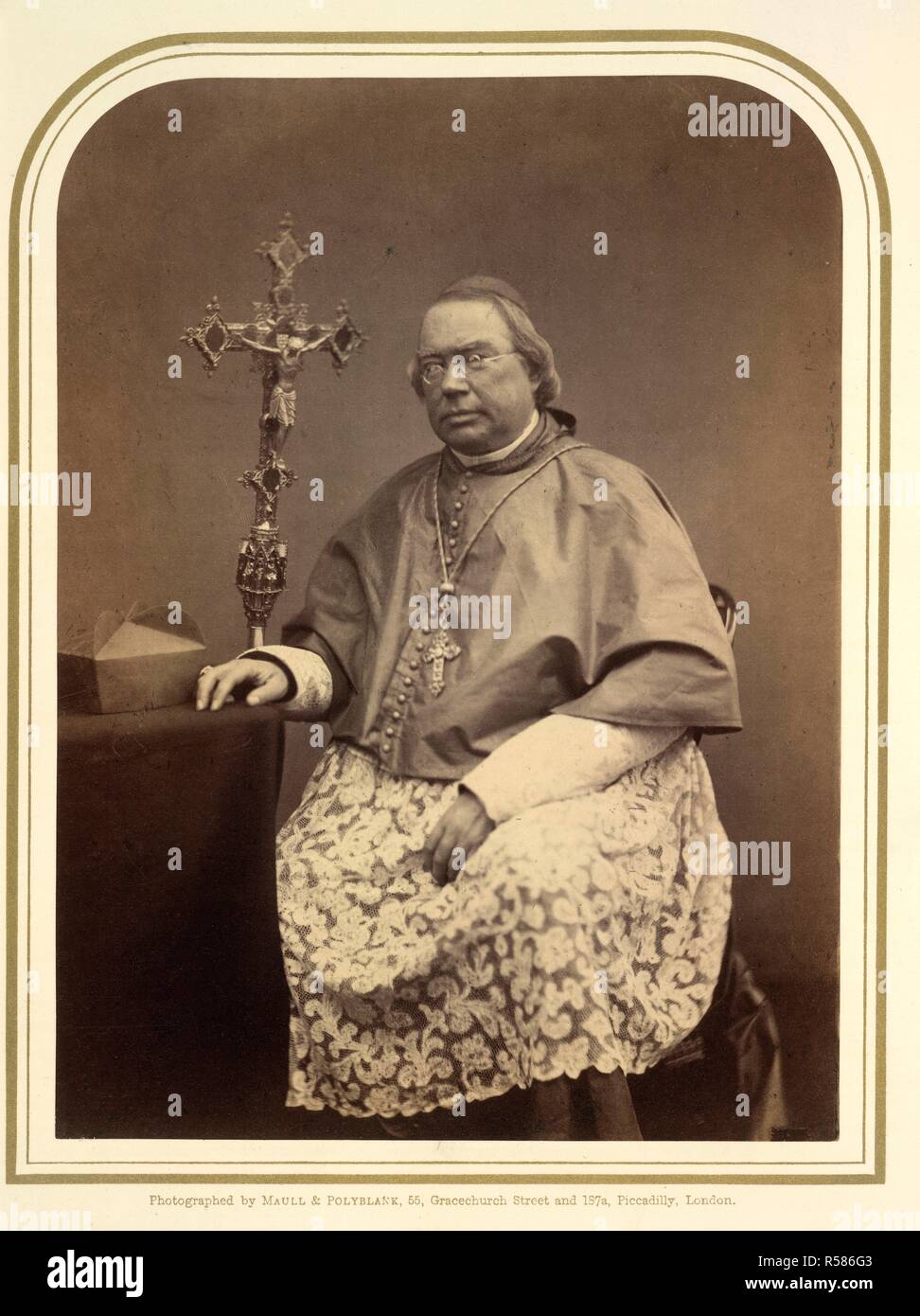 Le Cardinal Nicholas Patrick Stephen Wiseman (1802-1865). Prélat français et le cardinal. Portrait. Portraits photographiques de la vie des stars exécuté par Maull et Polyblank ; avec leurs notices biographiques par E. W. [et autres]. Londres, vers 1856-1859. Source : 10804.f.6. Langue : Anglais. Banque D'Images
