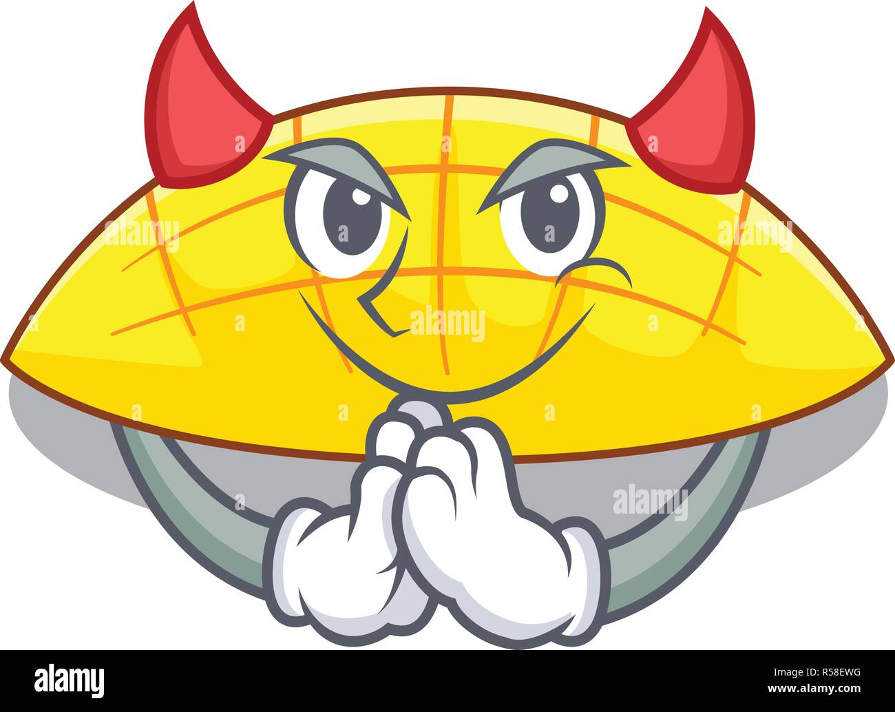 Devil tranche sur la forme caharacter mang Illustration de Vecteur
